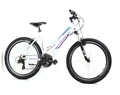 Neuzer Mistral TY300 női aluvázas 26-os MTB kerékpár, 21 sebességes, teleszkópos, fehér/pink/lila 19