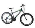 Neuzer Mistral 30 férfi aluvázas 26-os MTB kerékpár, teleszkóp, 21 sebességes matt fekete/zöld-szürke 15