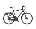 KTM Life Ride férfi trekking kerékpár 24 fokozatú Acera váltó, tárcsafék, nightred (dark silver) 51cm