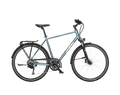 KTM Life Space férfi trekking kerékpár 2x9 fokozatú CUES váltó, tárcsafék, zöld/lila 46cm