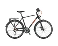 KTM Life 1964 férfi trekking kerékpár, 30 fokozatú Deore XT váltó, tárcsafék, matt fekete 60cm