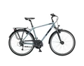 KTM Life Time férfi trekking kerékpár 24sebességes Deore váltó, szürke/fekete 60cm