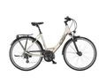 KTM Life Joy női trekking kerékpár 24 fokozatú Shimano Altus váltó, monovázas, pezsgő 43cm
