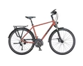KTM Life Tour férfi trekking kerékpár, 30 fok. DeoreXT váltó, tárcsafék, matt vörösréz/fekete 51cm