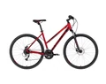 Kellys Clea 90 Dark Red női cross kerékpár 24 fokozatú Altus váltó, hidraulikus tárcsa, 17