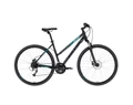 Kellys Clea 90 Black/Aqua női cross kerékpár 24 fokozatú Altus váltó, hidraulikus tárcsa, 19