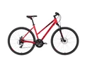Kellys Clea 70 Red női cross kerékpár 24 fokozatú TX800 váltó, mechanikus tárcsafék,17