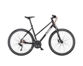 KTM X-Life Action női cross kerékpár 30 fokozatú Deore váltó, tárcsafék, levegős teleszkóp, fényes fekete 46cm