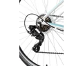 Neuzer X-Series női cross kerékpár Shimano TY300, duplafalú abroncs, fehér/türkiz 44cm/17