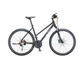 KTM Life Action női cross kerékpár 30 fokozatú Shimano Deore váltó, mattfekete 43cm