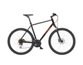 KTM X-Life Track férfi cross kerékpár 24 fokozatú Acera váltó, hidraulikus tárcsafék, fényes fekete-narancs 46cm