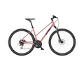 KTM X-Life Track női cross kerékpár 24 fokozatú Acera váltó, hidraulikus tárcsafék, vintage rose 43cm
