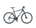 KTM Life Road férfi cross kerékpár 27 fokozatú Shimano Deore XT váltó, hidraulikus tárcsafék, kék, 56cm