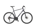 KTM X-Life Road férfi cross kerékpár 2x8 fokozatú Altus váltó hidraulikus tárcsafék matt ultimate dark blue 51cm