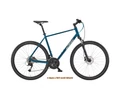 KTM X-Life Road női cross kerékpár 27 fokozatú Acera váltó, hidraulikus tárcsafék, vital-blue 43cm