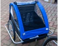 Gyermekutánfutó 2 gyermek szállítására (összsúly: max.40kg) könnyedén le/felszerelhető jogging szett, kék