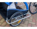 Gyermekutánfutó 2 gyermek szállítására (összsúly: max.40kg) könnyedén le/felszerelhető jogging szett, kék