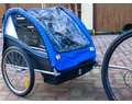 Gyermekutánfutó 2 gyermek szállítására (összsúly: max.40kg) könnyedén le/felszerelhető jogging szett, kék