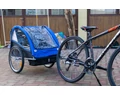Gyermekutánfutó 2 gyermek szállítására (összsúly: max.40kg) könnyedén le/felszerelhető jogging szett, kék