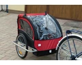 Gyermekutánfutó 2 gyermek szállítására (összsúly: max.40kg) könnyedén le/felszerelhető jogging szett, piros