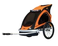 KTM Carry gyermek szállító utánfutó, 2 gyermeknek, 45kg terhelhetőség, időjárás álló boritás