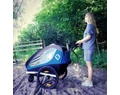Hamax Avenida Traveller gyermek szállító utánfutó, 2gyermeknek, 47kg terh., időjárás álló boritás