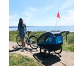 Hamax Avenida Traveller gyermek szállító utánfutó, 2gyermeknek, 47kg terh., időjárás álló boritás