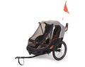 Bobike gyermekutánfutó 2 gyermek szállítására (összsúly: max.45kg) szürke/barna