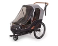 Bobike gyermekutánfutó 2 gyermek szállítására (összsúly: max.45kg) szürke/barna