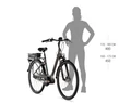 Kellys Estima 10 Sky Blue Ebike/ Pedelec City 9 fokozatú Altus váltó, Shimano Steps meghajtás, M