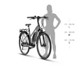 Kellys E-Cristy 30 Anthracite női trekking Ebike 95Nm/725Wh Panasonis motor, 9 fok. CUES váltó, M/46cm