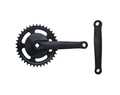 Négyzetkúpos acél hajtómű 38-as fogszám 170mm kar acél lánckerék fekete