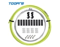 Toopre váltóbowden készlet lime 2 méter (bowdenház+bowdenek+kupakok+bowdenvégek+vázvédők+összekötők)