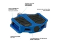 Shimano PD-EF205 blue cipőkímélő platform pedál alu testtel Cr-Mo tengellyel műanyag betétekkel