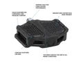 Shimano PD-EF205 black cipőkímélő platform pedál alu testtel Cr-Mo tengellyel műanyag betétekkel