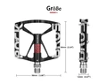 RockBros CNC/Carbon V2 platform pedál cserélhető tüskés ipari csapágyas fekete