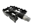 KTM SPD rendszerű vegyes patentpedál alu test, CrMo tengellyel, iparicsapágyas, fekete/ezüst