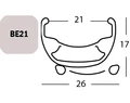 Exal BE21 tárcsafékes 622/29
