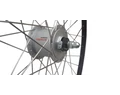 KTM első trekking kerék duplafalú Ambrosio Track abroncs, Shimano agydinamós agy, V-fék fekete