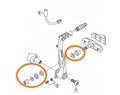 Kellys KLS Powerstop V-2 menetes (csavaros) fékpofa, fekete, 1 fékhez