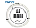 Toopre fékbowden készlet fehér színű 2,5 méter (bowdenház+bowdenek+kupakok+bowdenvégek+összekötők)