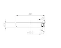 FSA TH-873S integrált kormánycsapágy 1-1/8 iparicsap.41mm külső átmérő 36°x45°