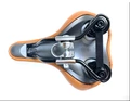 Selle Montegrappa női anatómiájú komfort nyereg rugós, barna