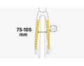 TOPEAK TetraRack R1 csomagtartó első villára országúti és gravel kerékpárra, QuickTrack rendszerrel