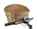 KlickFix Willow első kosár fából, fonott, 7kg-ig terhelhető, tartó nélkül