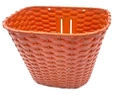 Kosár előre sűrűszövésű műanyag fix barna fedeles
