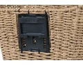 Basil Bremen Rattan Look KF első kosár acél, sűrűszövésű, KlickFix kompatibilis, adapter nélkül