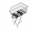 Basil Cento kosár hátsó WSL System (pedelechez is) 40x32x29 fekete