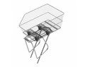 Basil Cento kosár hátsó WSL System (pedelechez is) 40x32x29 fekete