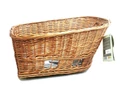 Basil Pasja kisállat szállító hátsó kosár rattan, 45x28cm